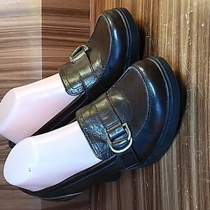 Vintage 1990s Y2K Mudd flat toe chunky heels